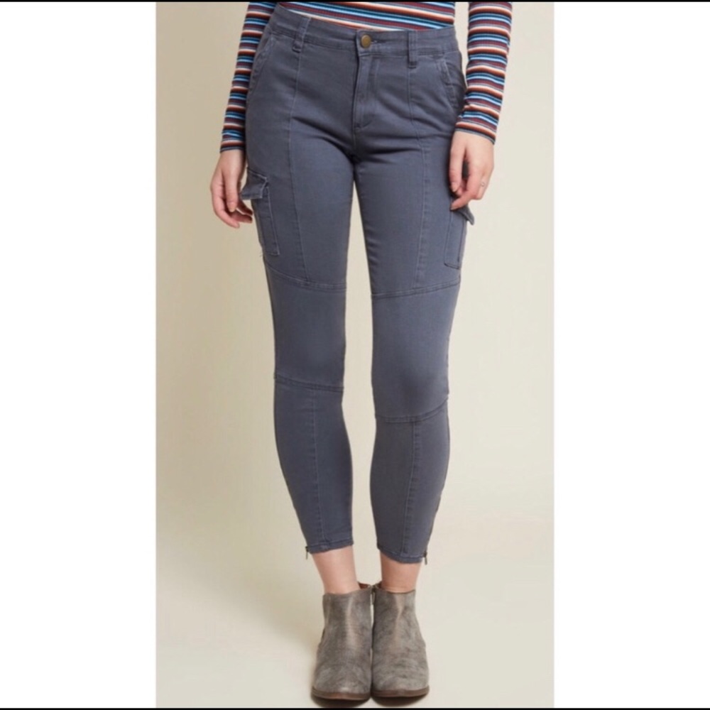 ModCloth Charcoal Cargo Pants NWOT